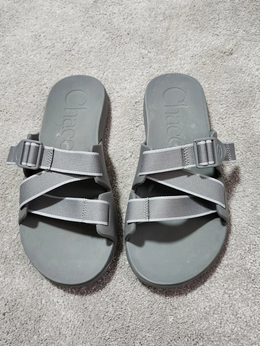 Chaco‎ Men's Chillos Summer Slide Sandal Shoe Grey Size 10